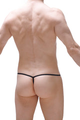 String noir avec anneau en silicone