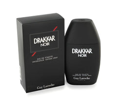 Black matte-finish bottle of Guy Laroche Drakkar Noir eau de toilette spray 1 oz men’s fragrance