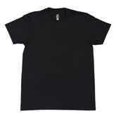 Black hanes nano light and soft short sleeved crew neck t shirt with red and white collar tag size xl