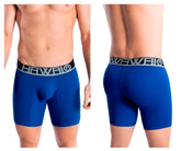 Blue hawai brand royal blue men’s athletic boxer briefs with black waistband and gray lettering
