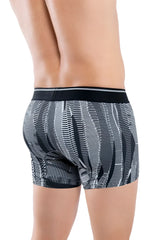 Black and gray patterned printed athletic trunks hawai 42121 designed for comfort and style in athletic use