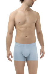 Light blue hawai 42222 microfiber trunks with smooth stretchy fabric and contoured pouch design in a form-fitting style