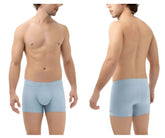 Light blue men’s microfiber briefs with a smooth, form-fitting design from HAWAI 42222 microfiber trunks collection