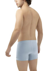 Light blue hawaI 42222 microfiber trunks showing the back with smooth texture and subtle seam detail