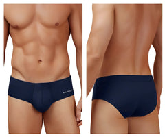Navy blue microfiber men’s briefs with a subtle white hawaii logo on the waistband HAWAI 42241 dark blue-01