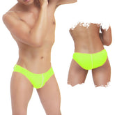 Icker Sea Contrast Line Slip Bikini Swimwear Green COB-12-145