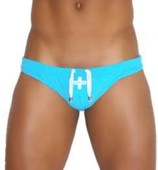Icker Sea Lifeguard Jock Brief Jock Strap Swimwear Blue COB-13-09