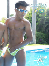 Icker Sea Zipper Front ACT Slip Bikini Swimwear Green COB-13-22