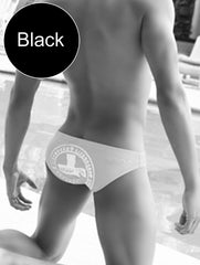 Icker Sea Lifeguard Slip Bikini Swimwear Black COB-13-23