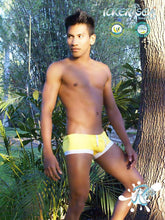 Icker Sea Contrast Trim Mini Square Cut Trunk Swimwear Mango COB-13-30