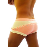 Icker Sea Eyelets Square Cut Trunk Swimwear Pink COB-14-EYL-01