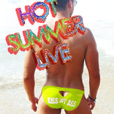 Icker Sea Kiss My Ass Back Cut Out Slip Bikini Swimwear Green COB-14-KMA07