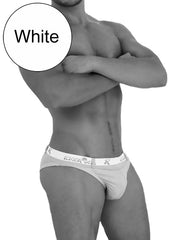 Icker Sea Sailor Belted Logo Slip Bikini Swimwear White COB-14-MS05