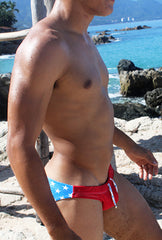 Icker Sea Stars Bikini Swimwear Red/Blue COB-15-07