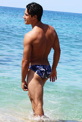 Icker Sea Letters Bikini Swimwear Navy Blue COB-15-24