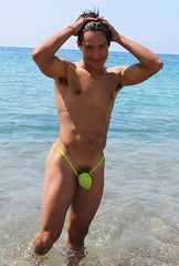 Maillot de bain string micro Icker Sea Cup vert COB-15-38