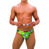 Icker Sea Bricks Bikini Swimwear Green COB-22-03