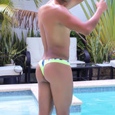 Icker Sea Frozen Stripe Thong Swimwear COB-22-07