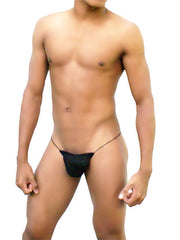 Icker Sea Solid Micro G String Underwear Black COI-12-101