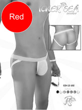 Icker Sea Contrast Jock Strap Underwear White/Red COI-12-102