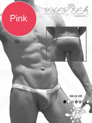 Icker Sea Solid Micro Slip Bikini Underwear Pink COI-12-141