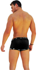 Icker Sea Logo Trim Boxer Brief Underwear Black COI-14-BLACK-06