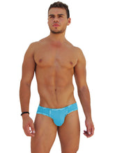 Icker Sea Logo Trim Kiss My Ass Brief Underwear Blue COI-14-BLUE-03