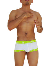Icker Sea Fresh Dots Logo Trim Boxer Brief Underwear Green COI-14-FD-02