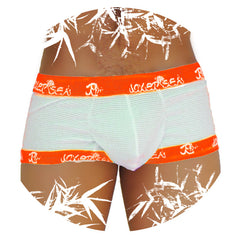 Icker Sea Fresh Dots Logo Trim Boxer Brief Underwear Orange COI-14-FD-02