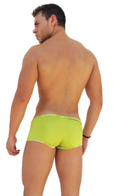 Icker Sea Logo Trim Low Boxer Brief Underwear Green COI-14-GREEN-05