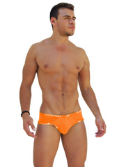 Icker Sea Logo Trim Mini Bikini Underwear Orange COI-14-ORANGE-04