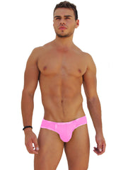 Icker Sea Logo Trim Kiss My Ass Brief Underwear Pink COI-14-PINK-03