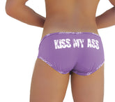 Icker Sea Logo Trim Kiss My Ass Brief Underwear Purple COI-14-PURPLE-03
