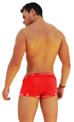 Icker Sea Logo Trim Boxer Brief Underwear Red COI-14-RED-06