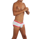 Icker Sea Logo Pouch Contrast Trim Mini Boxer Brief Underwear White/Red COI-16-08R