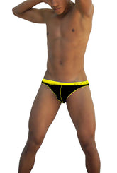 Icker Sea Stud Slip Bikini Underwear Black/Mango COI-16-33BA