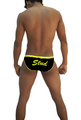 Icker Sea Stud Slip Bikini Underwear Black/Mango COI-16-33BA