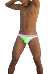 Icker Sea Stud Slip Bikini Underwear Green/Pink COI-16-33GP