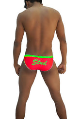 Icker Sea Stud Slip Bikini Underwear Red/Green COI-16-33RG