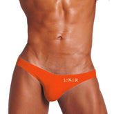 Icker Sea Bottomless Jock Bikini Jock Strap Underwear Orange COI-18-01