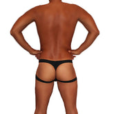 Icker Sea Jock Thong Jock Strap Underwear Black COI-18-09