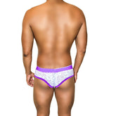 Icker Sea Acid Mesh Piping Brief Underwear Purple COI-21-02