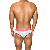 Icker Sea Acid Mesh Piping Brief Underwear Red COI-21-02