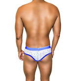 Icker Sea Acid Mesh Piping Brief Underwear Royal Blue COI-21-02