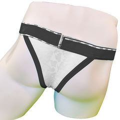 Icker Sea Acid Mesh Piping Cheeky Tanga Bikini Underwear Black COI-21-03