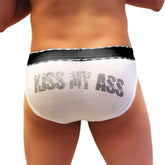 Icker Sea Kiss My Ass Brief Underwear Black COI-21-04