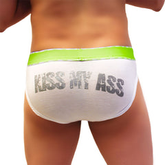 Icker Sea Kiss My Ass Brief Underwear Green COI-21-04
