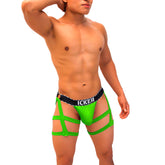 Icker Sea Garter Y Back G String Underwear Green COI-21-08