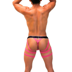 Icker Sea Garter Y Back G String Underwear Pink COI-21-08