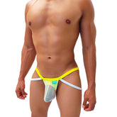 Icker Sea Fruitful Enhancement Mesh Jock Strap Underwear Mango COI-21-13